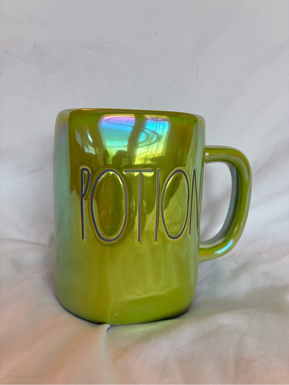 Rae Dunn Iridescent Green 'POTION' Ceramic Mug
